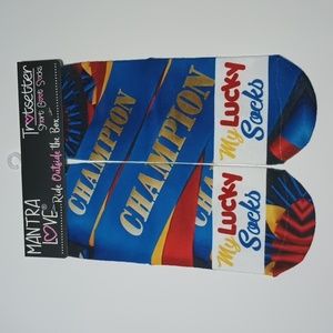 2/$15 Champion My Lucky Sock by MantraLove